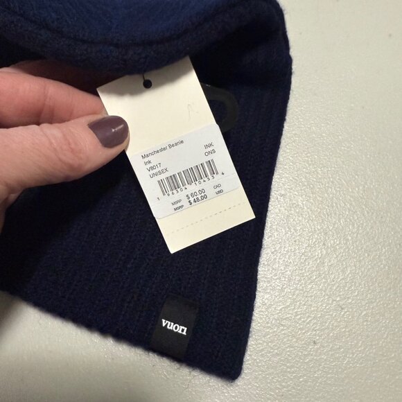 Vuori Manchester Ink Knit Wool Cashmere Beanie Winter Hat Cap V8017 Onesize NEW - Picture 2 of 5